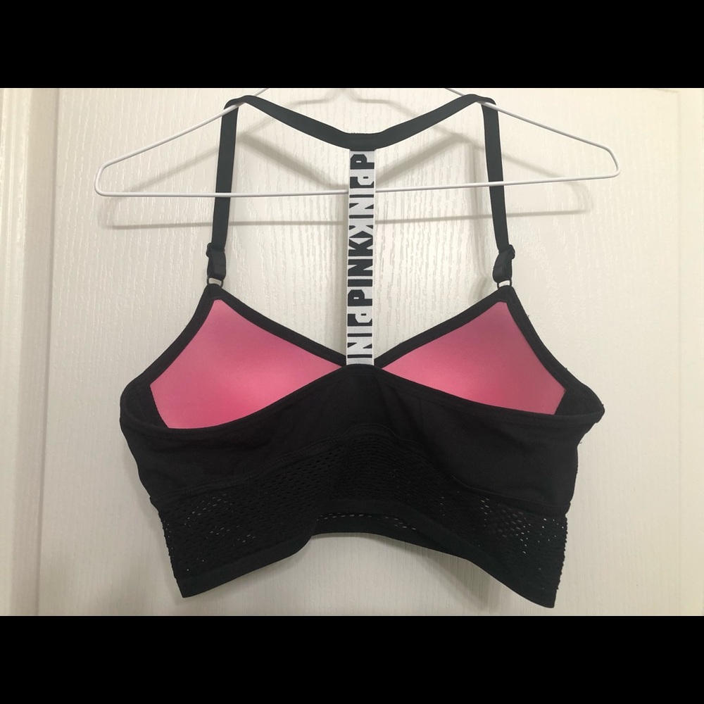 Victoria’s Secret pink, sports bra, medium